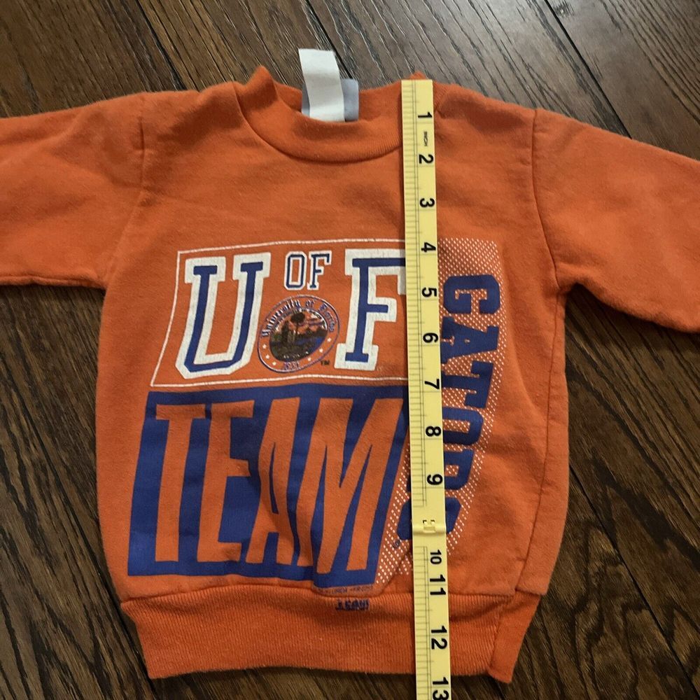 VTG Team Issue University Of Florida Gators Kids Sweatshirt‎ U Of F 2T Orange - Picture 7 of 9